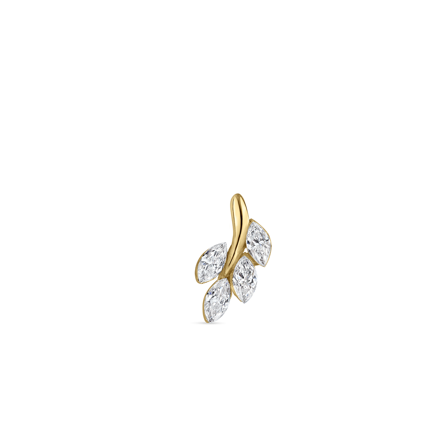 Maria Tash Diamond Vine Stecker Gelbgold