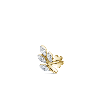 Maria Tash Diamond Vine Stecker Gelbgold
