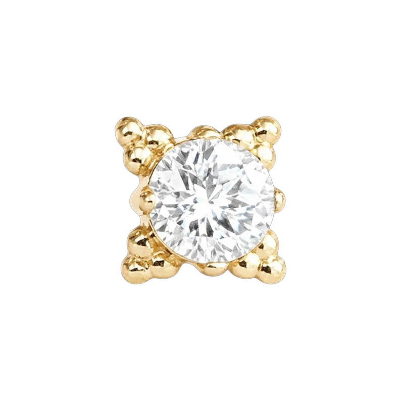 Anatometal Zia CZ Gelbgold Threadless